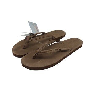 Rainbow Womens Flirty Braidy - Single Layer Premier Leather 1/2" - Espresso